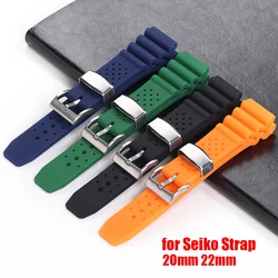 Silicone Watchband 18mm 20mm 22mm for SEIKO SKX007 SKX009 Diving 007 for Abalone Men's Sports Resin Watch Strap Rubber Bracelets