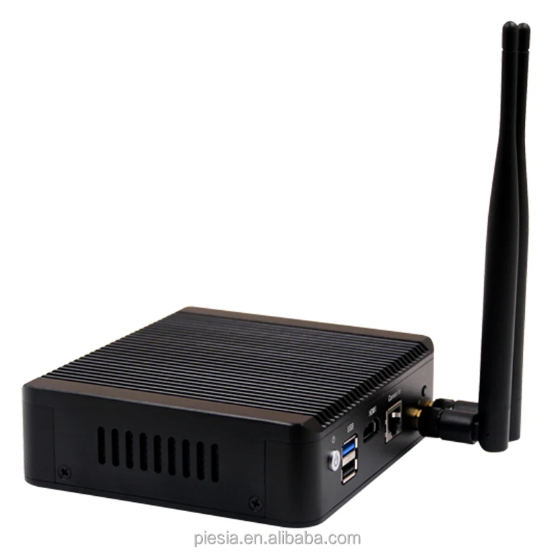 wholesale TPM2.0 pfsense server mini pc 4lan J1900 X86 processor industrial computer 4 ethernet lan ports RS232