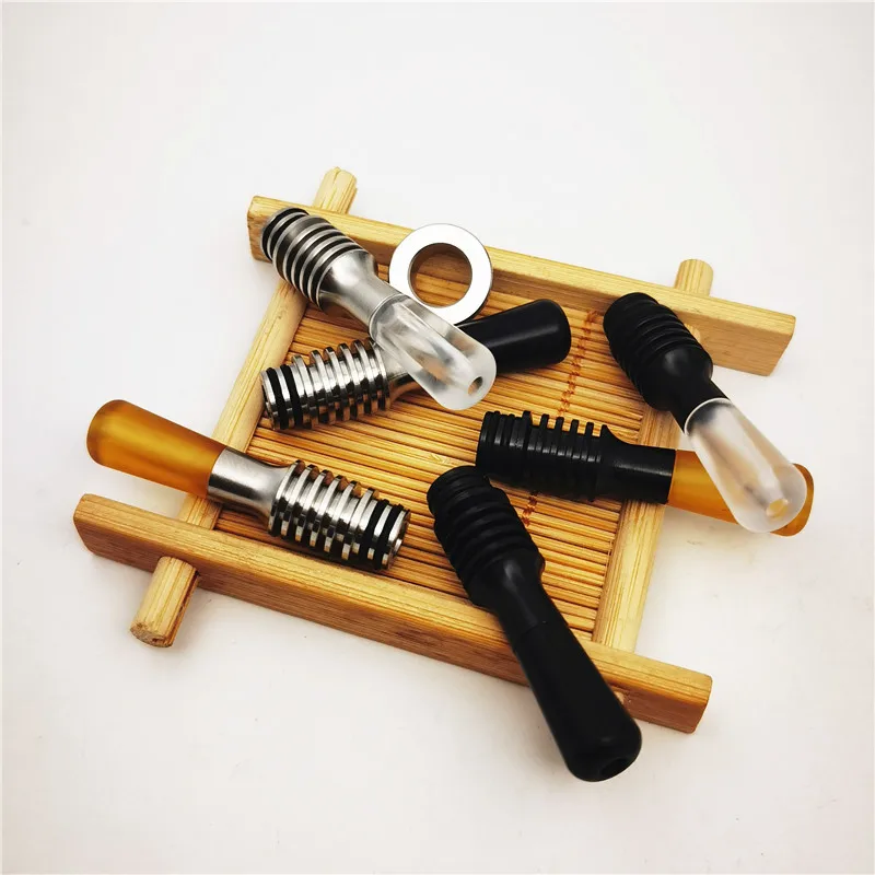 510 DRIP TIP Mtl تتحمل صغير 3 مم من الفولاذ المقاوم للصدأ POM PEI PC وصلة من القش