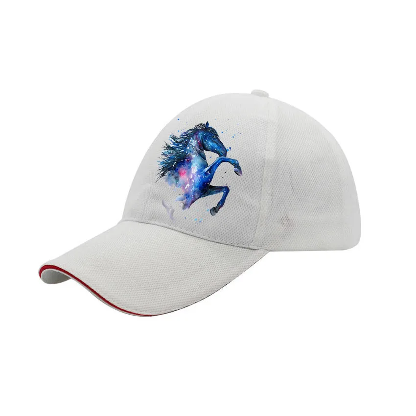 Mens Cotton Women Dad High Quality Baseball Hats Horse Animal Trucker Unisex Hip Hop Custom Made Your Design Print Caps