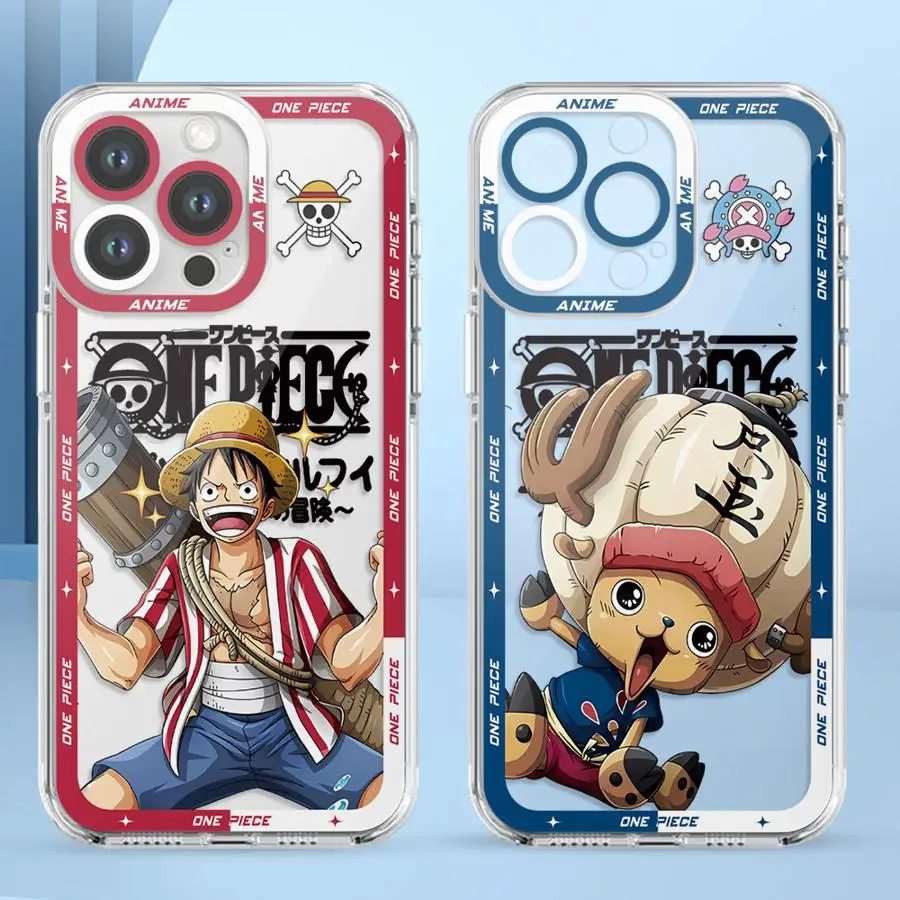 One Piece Cool Luffy Case for iPhone 7 8 16e 13 12 11 Pro MAX 16 15 14 Plus XR 12 Mini 17 Air Soft Phone Cover