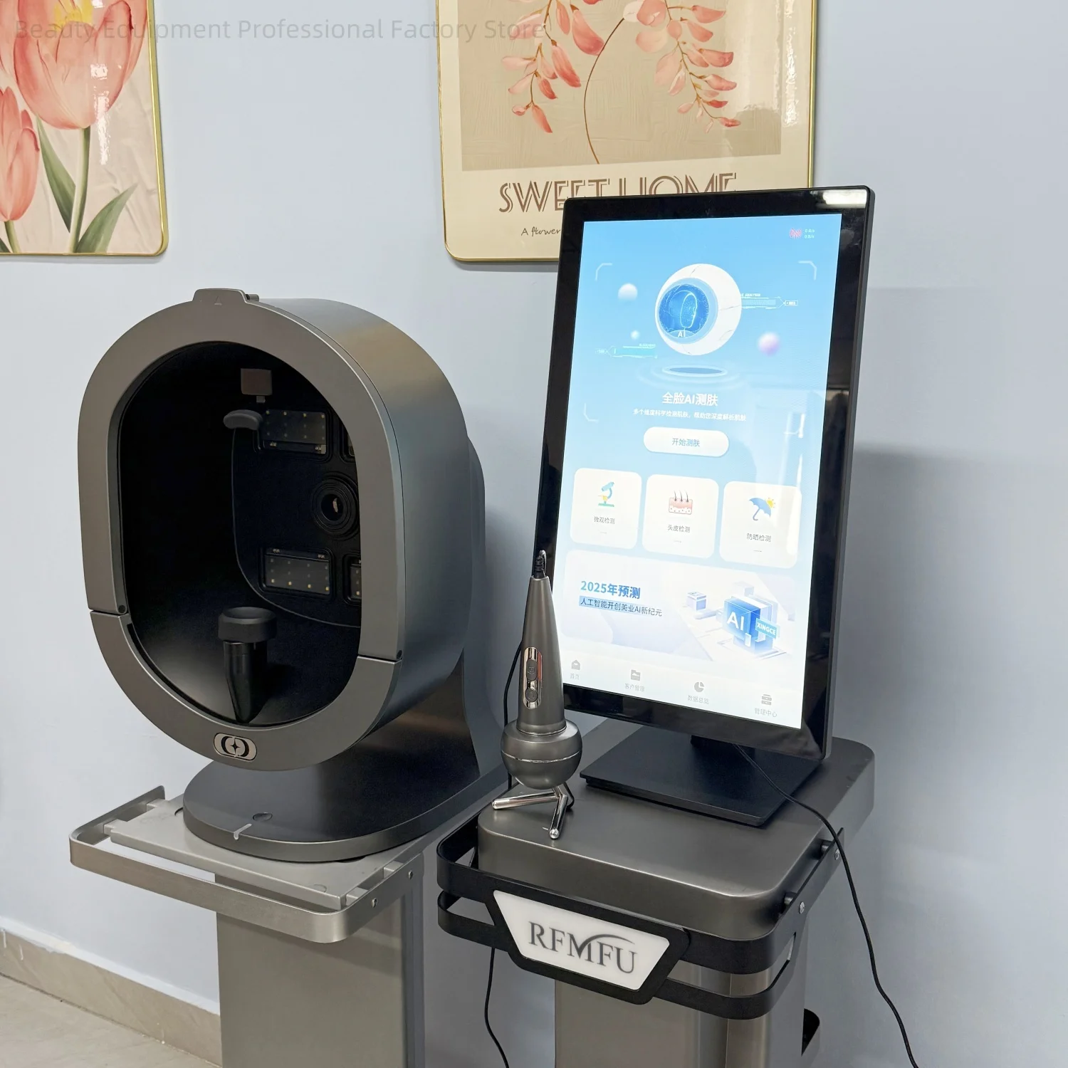 Professioneller 3D-Gesichtsanalysator X5 Pro Kamerascanner UV-Messgerät zur Messung der Haut- und Haaranalyse Digitaler Gesichtsscanner