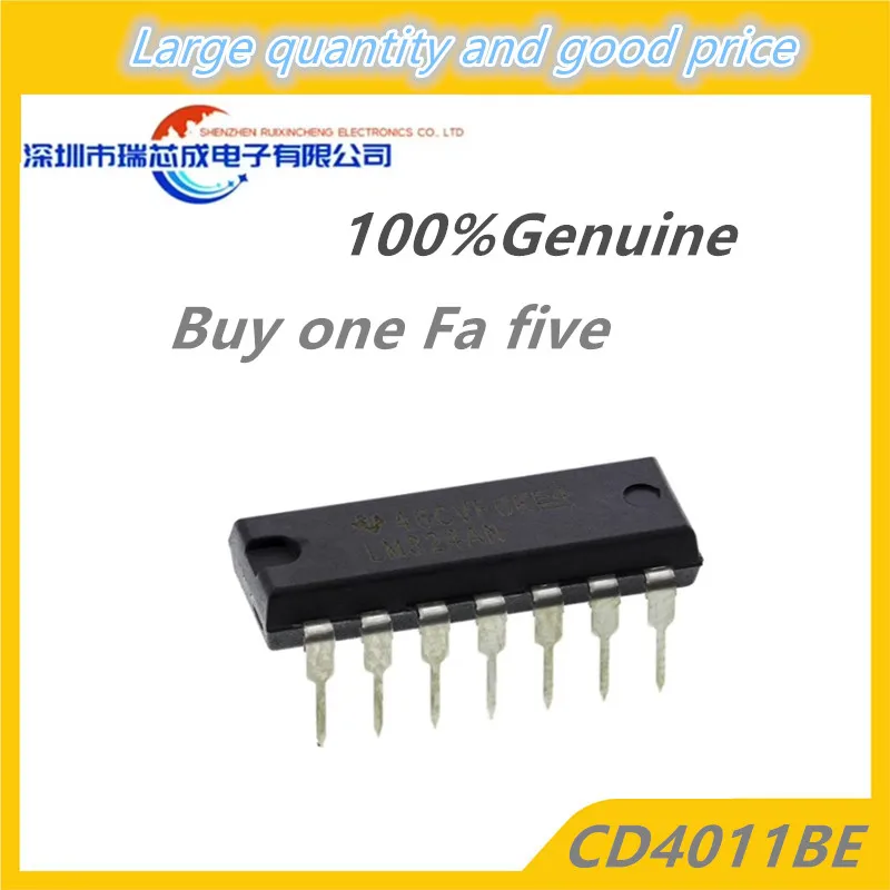 5PCS CD4001BE CD4011BE DIP-14 CD4001BM CD4011BM SOP-14 Logic IC Chips