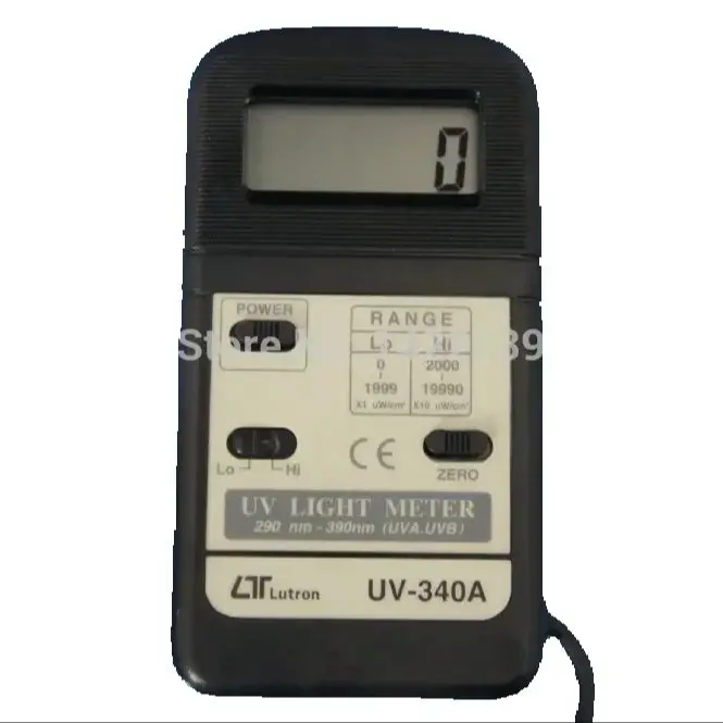 UV-340A Pocket UV Light Meter | UVA & UVB Intensity Tester Portable Ultraviolet Radiometer
