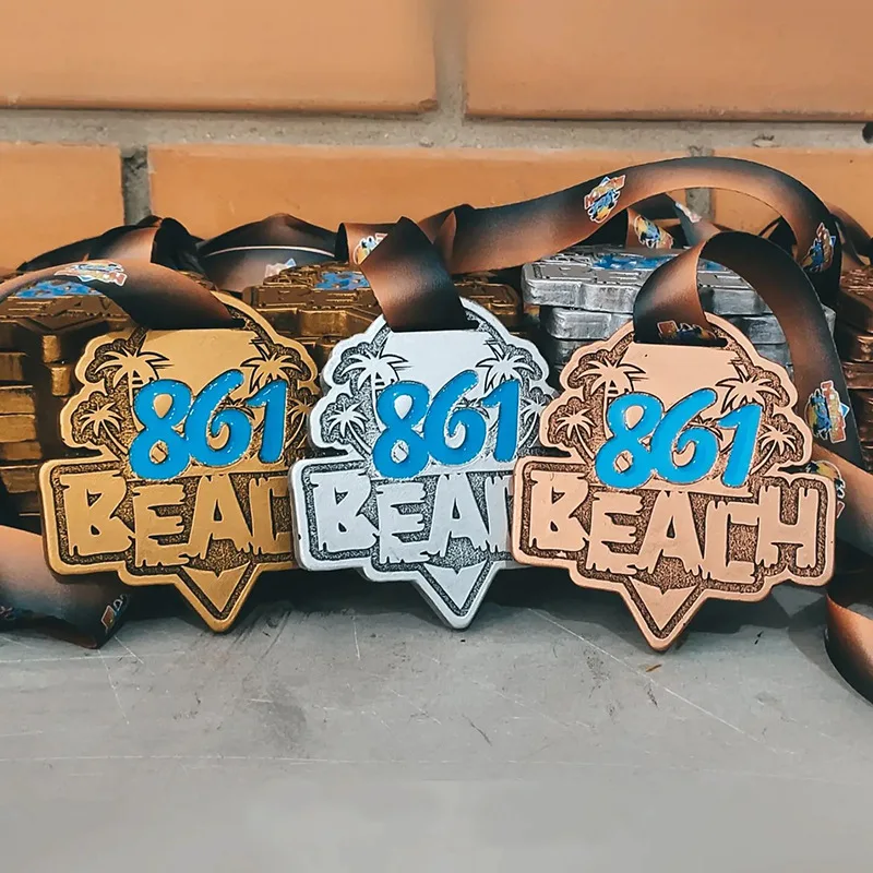 Customized. Metal-Border Online Marathon Taekwondo Electroplating Paint and Silver Copper