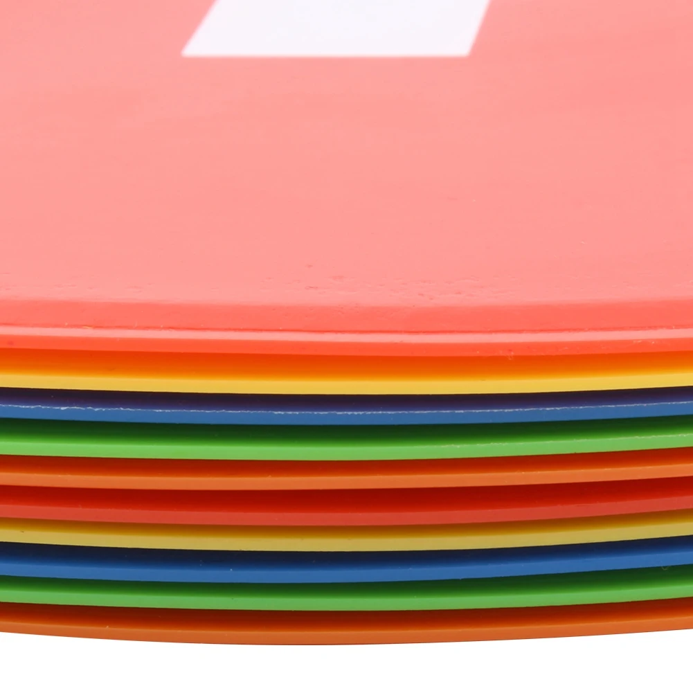 10 Buah Peralatan Latihan Sepak Bola Tanda Cakram Penanda Cakram Datar