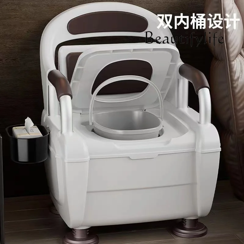 Toilet mobile toilet household bedside bedroom potty indoor toilet chair designer