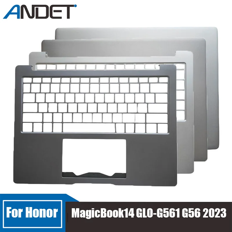 

New For Honor MagicBook14 GLO-G561 G56 2023 Laptop Lcd Back Cover Rear Lid Palmrest Upper Case Keyboard Bezel Silver Grey