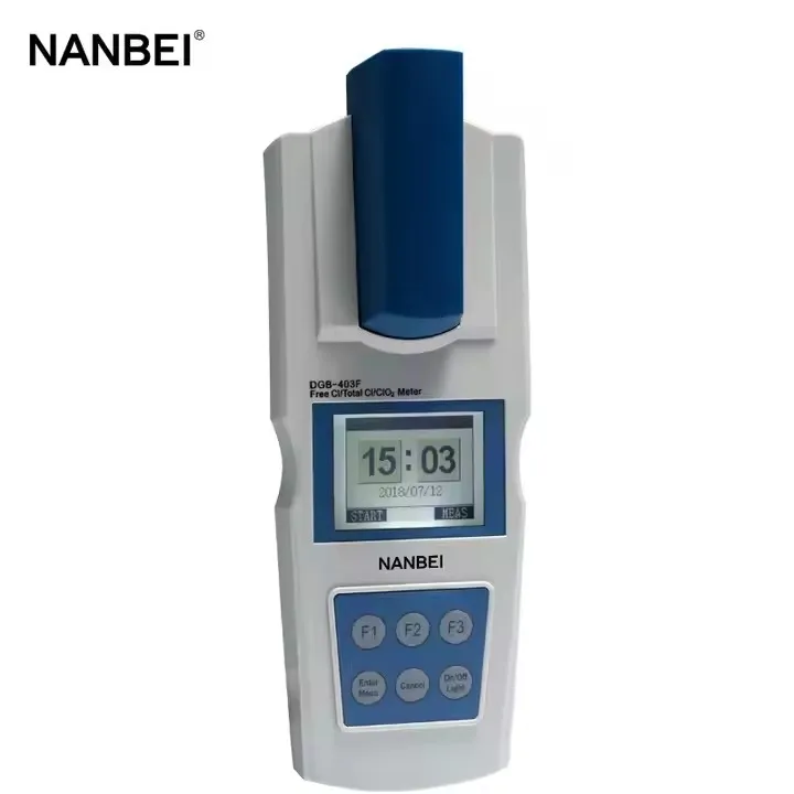 Portable handheld free chlorine total chlorine tester Single-wavelength direct-reading colorimeter