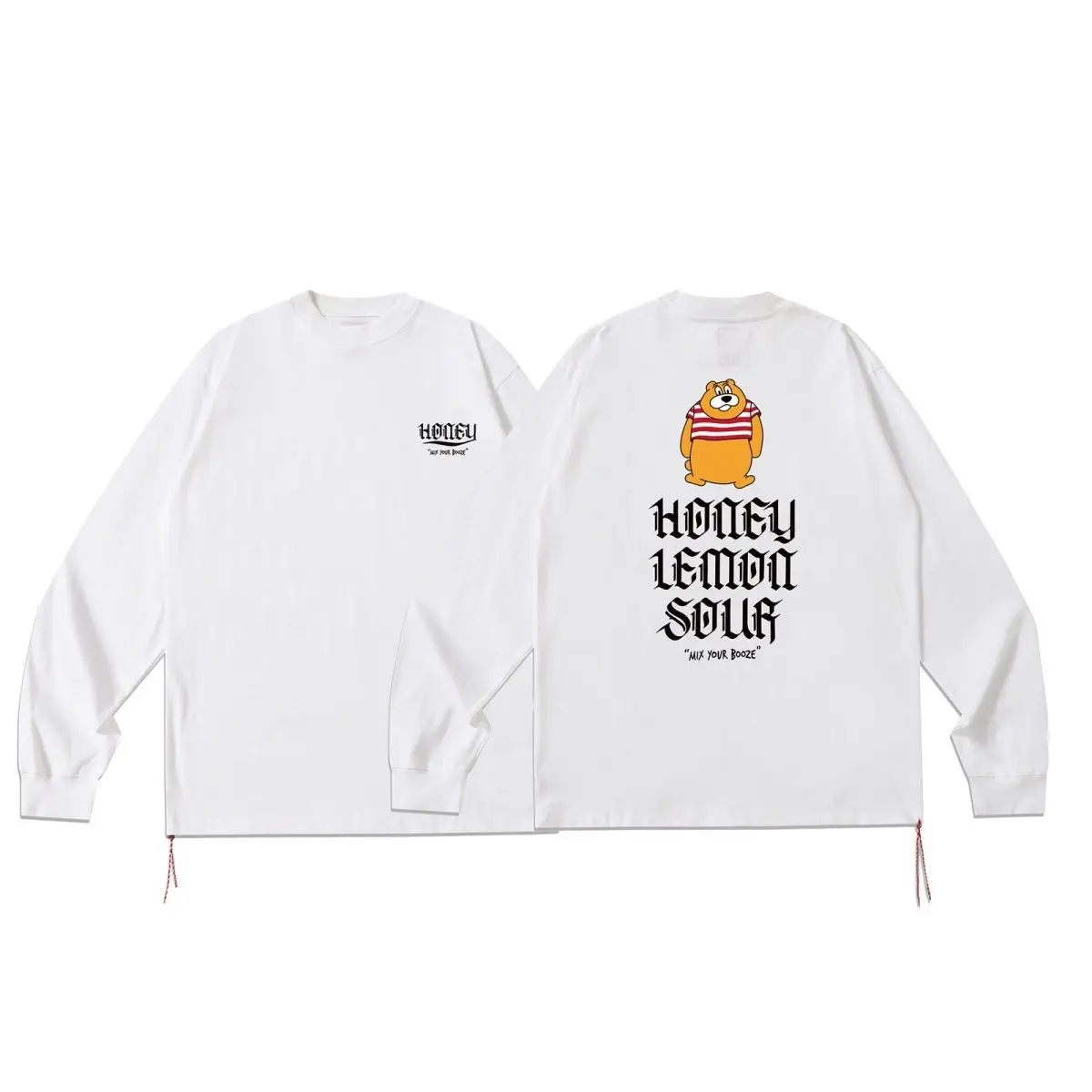 تي شيرت قطني بأكمام طويلة من Beams City Boy مصنوع من القطن الخالص ثقيل الوزن أنيق