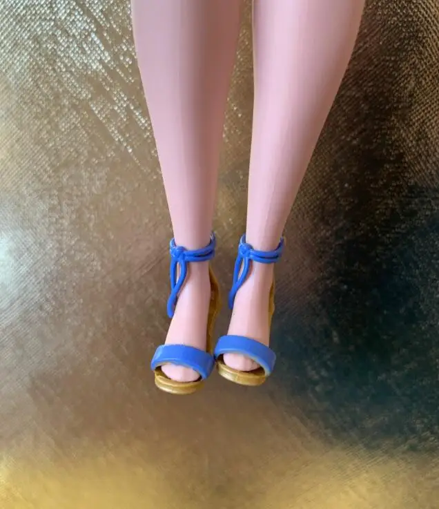 New styles toy shoes high heels flat foot shoes purple for your Tall and curvy BB dolls BBIAB1