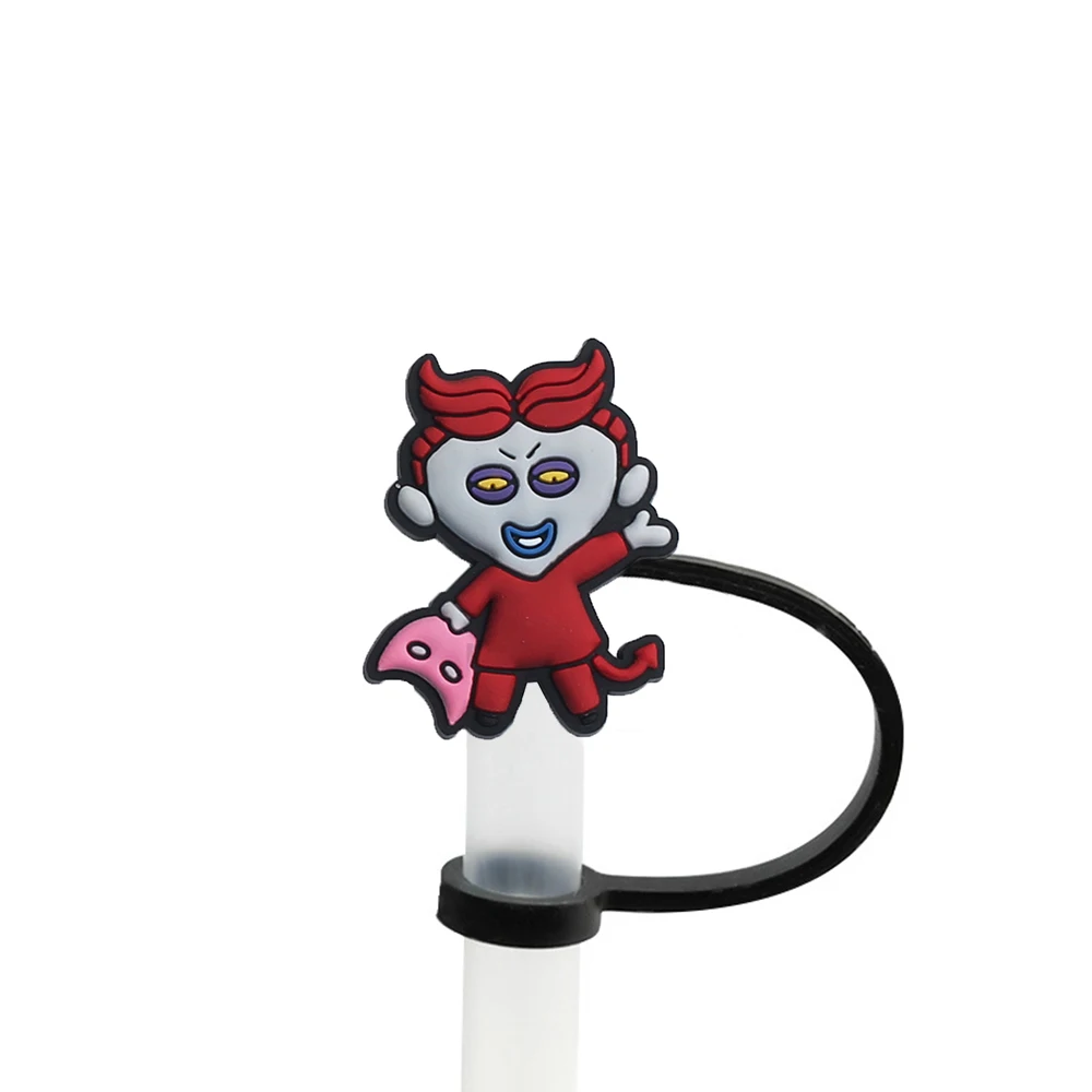 The Nightmare Before Christmas Silikon für 10 mm, Strohkappen für Glasbecher, mit 30 und 40 Unzen Becher mit Griff, staubdicht, wiederverwendbar – Detail 9