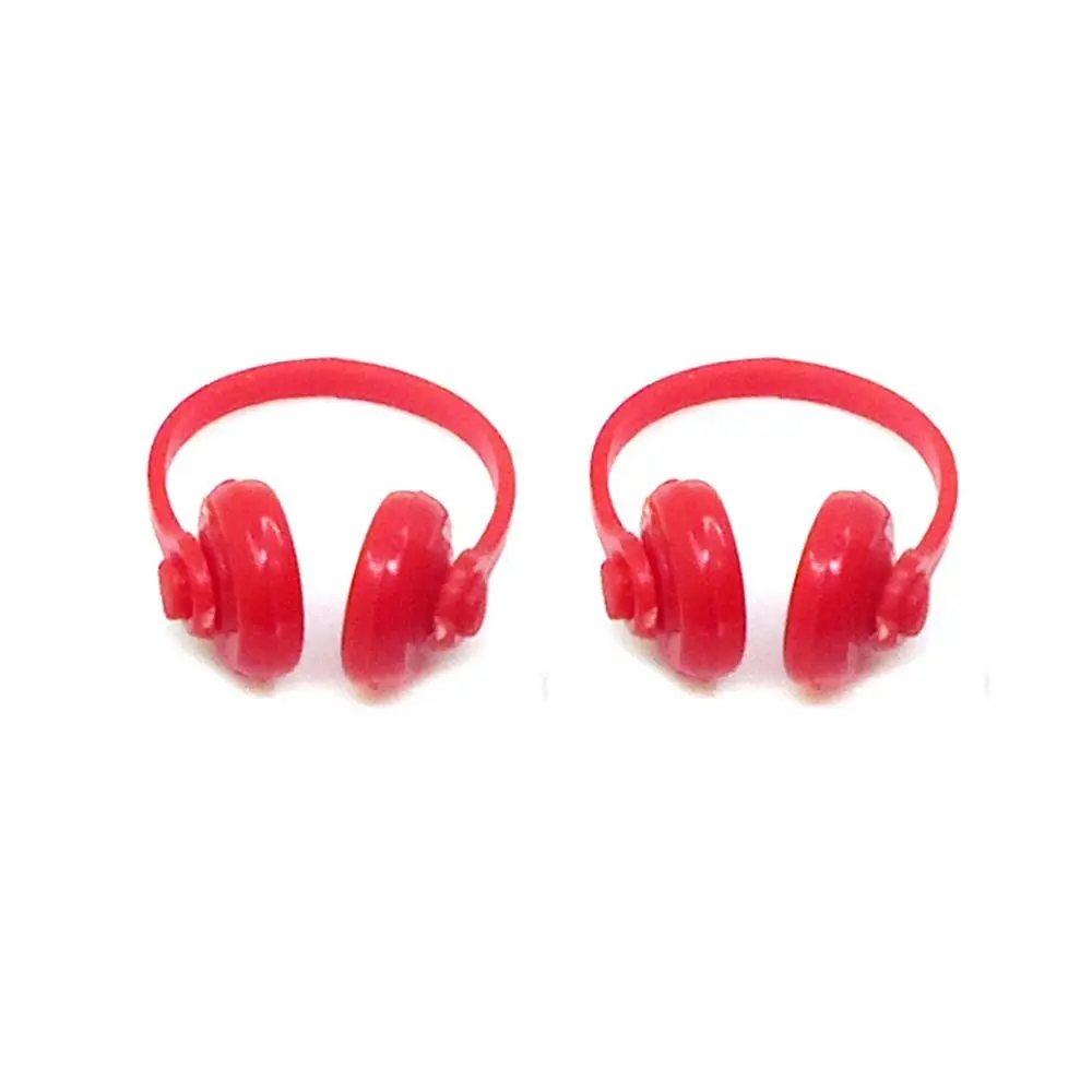 Auriculares para muñecas, accesorios para casa de muñecas simulando Mini auriculares para muñecas, regalo de Navidad, 1: 12