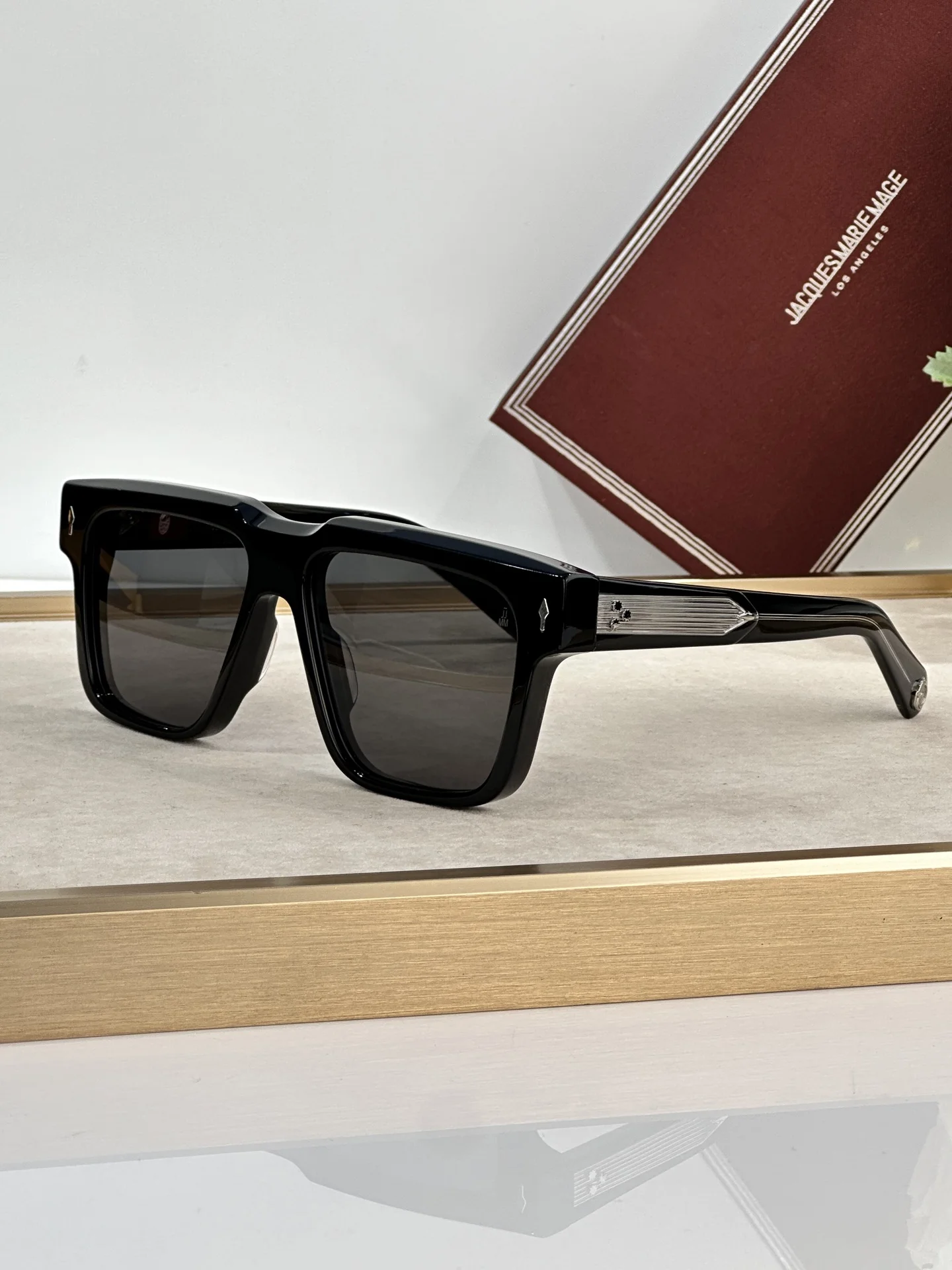 جاك ماري ماج اليابان نمط ترامونتو النظارات الشمسية اليدوية خلات أعلى جودة الرجال خمر النظارات الرجعية مع صندوق هدية