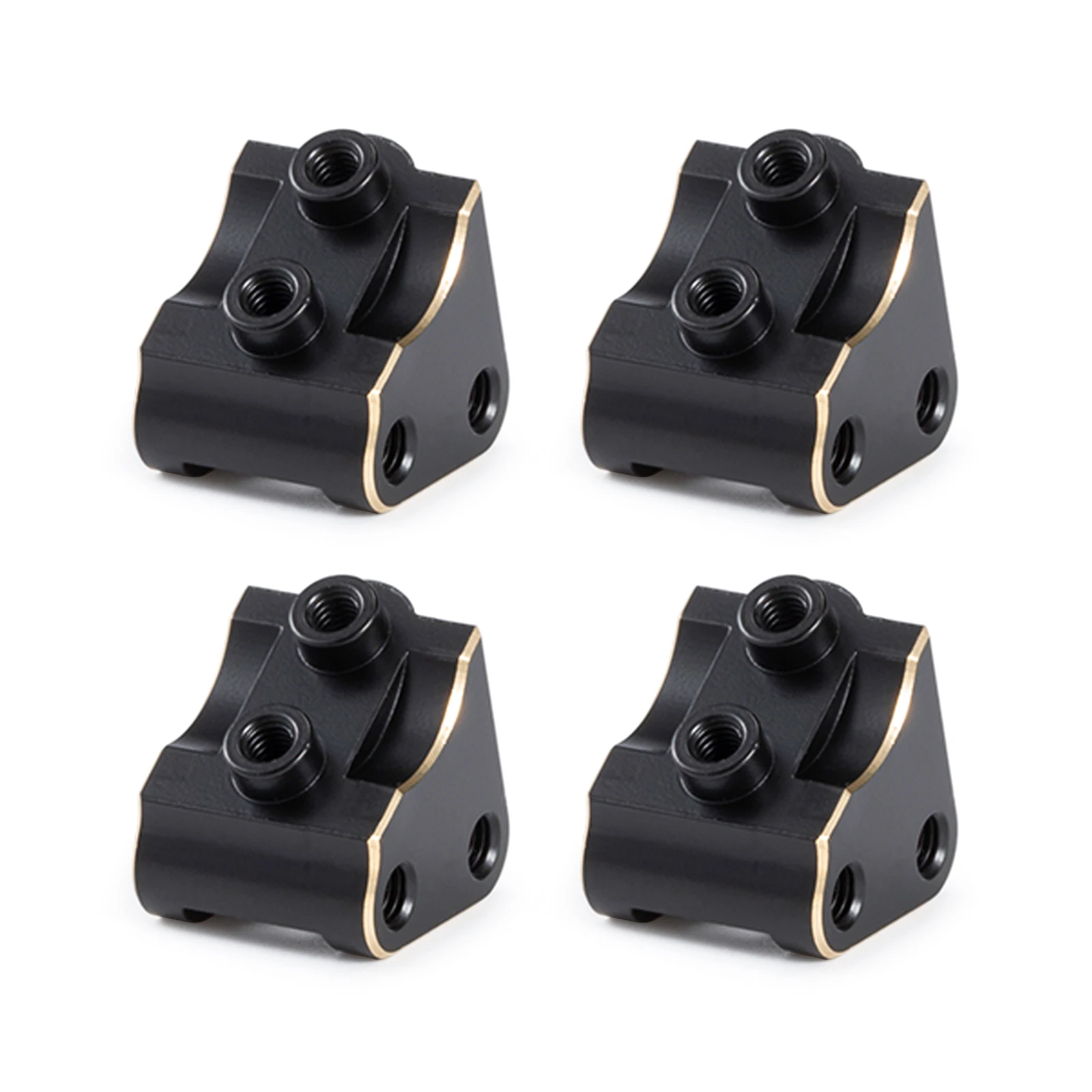 4PCS AR44 Heavy Brass Weights Link Mounts for 1/10 RC Crawler Axial SCX10 II 90046 90047 Element Axle Upgrade Parts