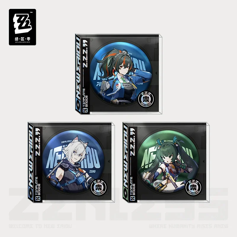 Presale Sunsyea Zenless Zone Zero Official Merch miHoYo Original LH Series Badge Criminal Investigation Team Seth Zhu Yuan