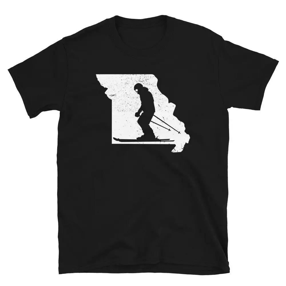 Ski T Shirt Missouri Map Skiing Lover Skier ArT