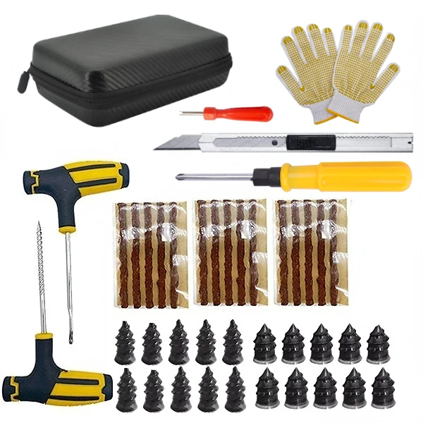 ZFOUEK Autoband Reparatieset Lekplug Gereedschap Bandenpunctie Noodsituatie voor Universele Bandstrips Roeren Lijm Reparatie Tool