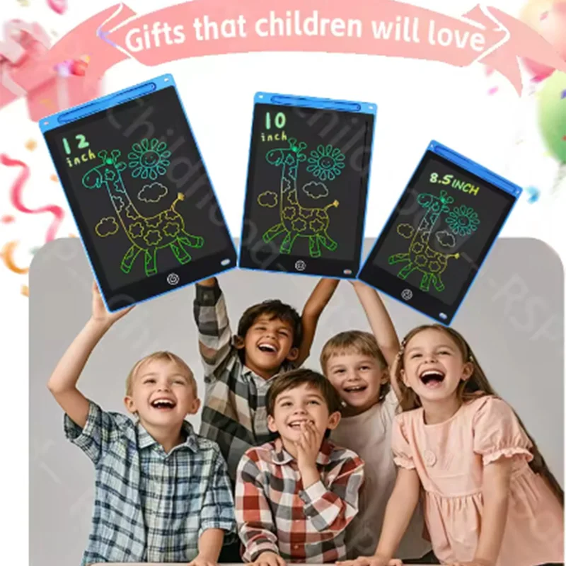 8.5인치/10인치/12인치 드로잉 보드 LCD 쓰기 태블릿 어린이 교육용 장난감 학생용 매직 칠판 생일 크리스마스 선물 ﻿