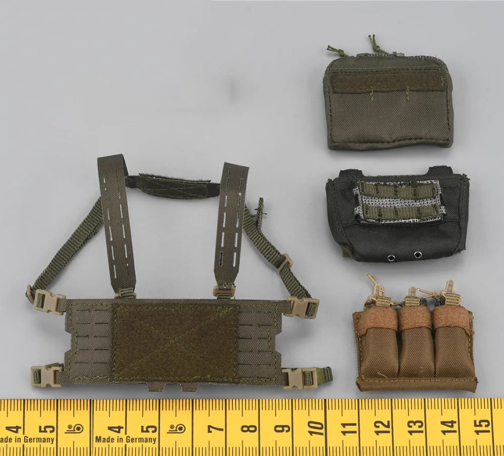 1/6 Easy&Simple ES 26051B US. Seal Army Force Soldier Hang Chest Vest Bags Model Fit 12