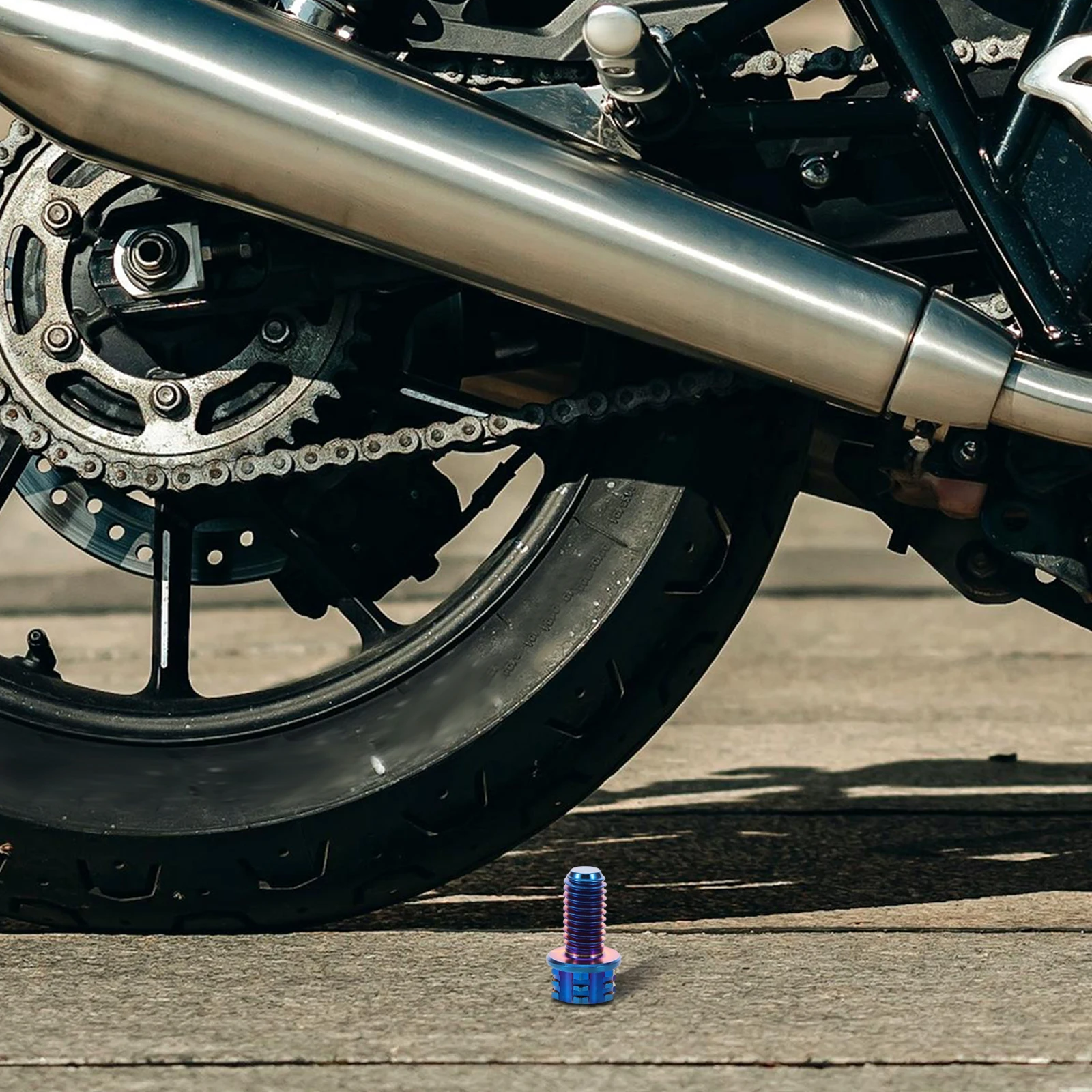 

Titanium Alloy Motorcycle Rotor Bolts ABS Sensor Ring Bolts Front Rear Improves Braking Fits Various Motorcycles M5-10mm