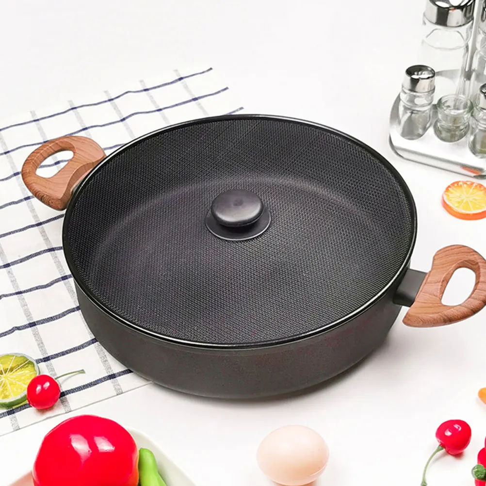 

Stainless Steel Grease Splatter Screen Mesh Guard for Frying Pans Safe and Practical Splatter Screen for Cooking