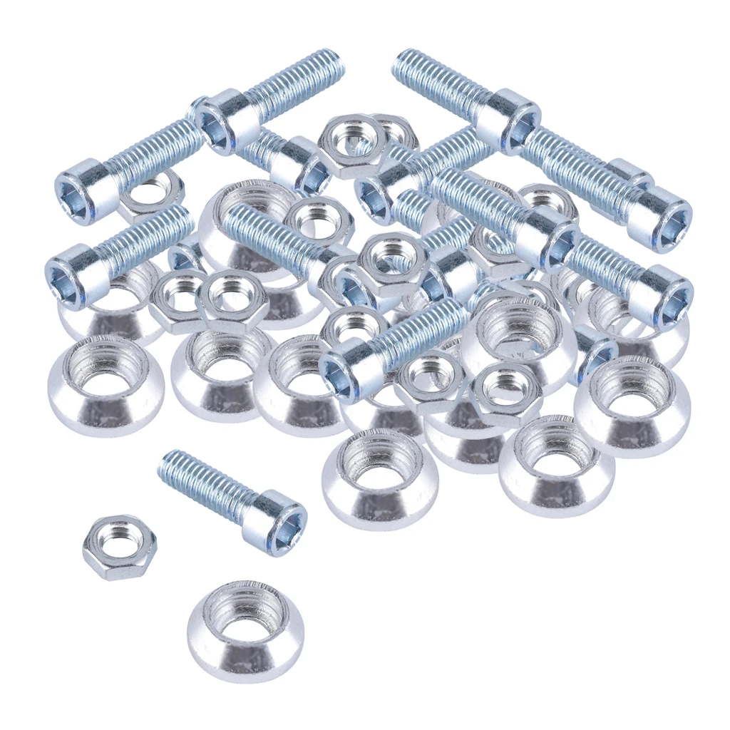 20pcs Aluminum Washers Engine Dress Up Bolts Assortment Kit for Car License Plate Frame, , Bumper