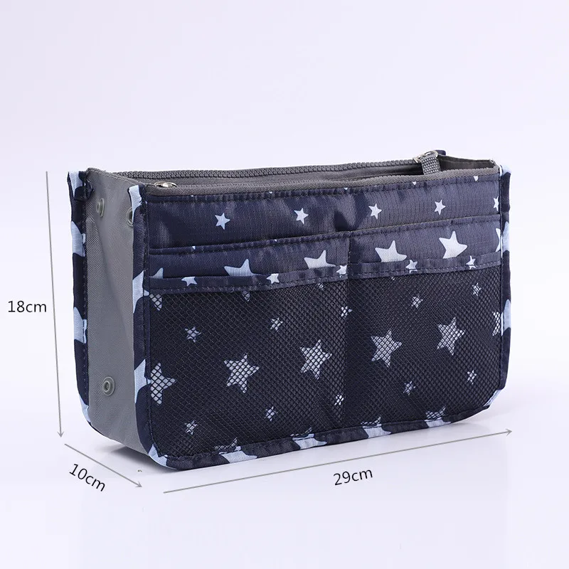 2023 New Large Capacity Cosmetic Bag Thicken Travel Accessories Nylon Travel Insert Organizer Handbag Purse Makeup Bag For Women