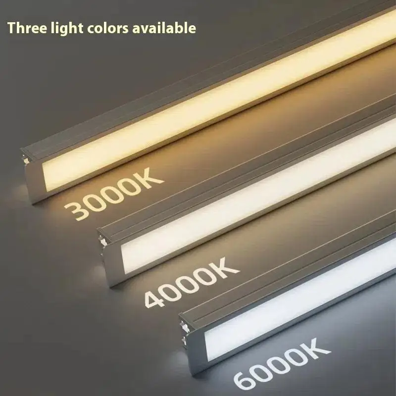 Recessed Mini Aluminium Led Profile With Silicone Cover For Cabinet Bookshelf Showcase Panel Light Led Channel Home Linear Decor