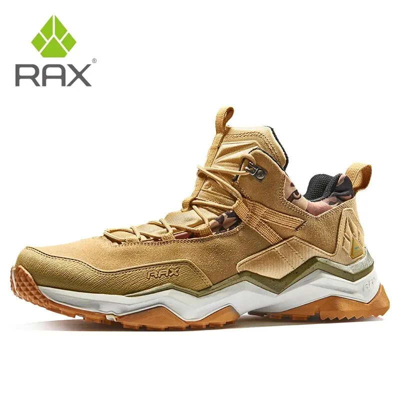 Rax Hiking Shoes Men Waterproof Trekking Shoes Lightweight Breathable Outdoor Sports Sneakers for Men Climbing Leather Shoes