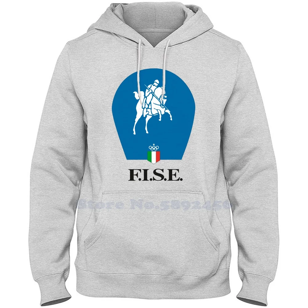 Federazione Italiana Sport Equestri Logo Fashion Sweatshirt Hoodie Top Quality Graphic 100% Cotton Hoodies