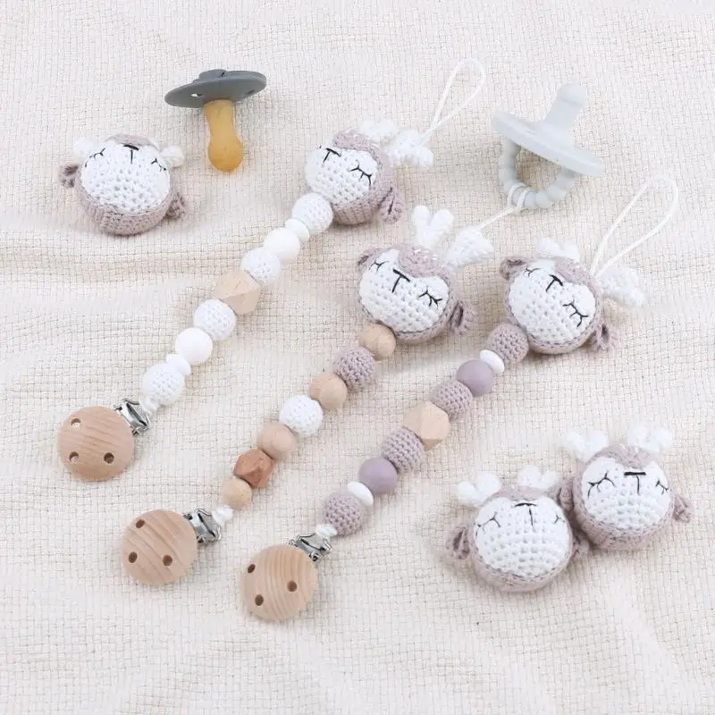 مكافحة خسر عضاضة كليب الكروشيه الغزلان هوة كليب دمية لعبة الوليد دش هدية L8RB #3