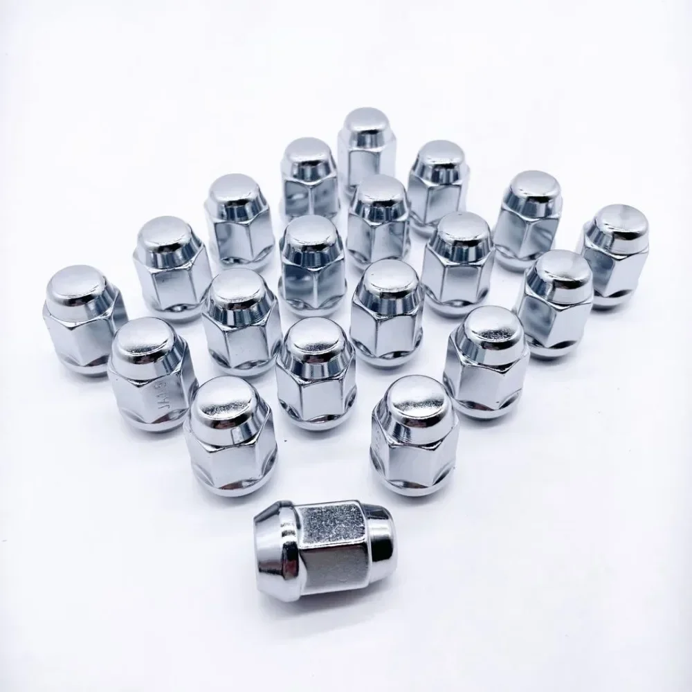 20pcs Wheel Lug Nuts Screws for Jeep Compass Dodge JCUV M12x1.5 Hex 19mm Thickness 31mm
