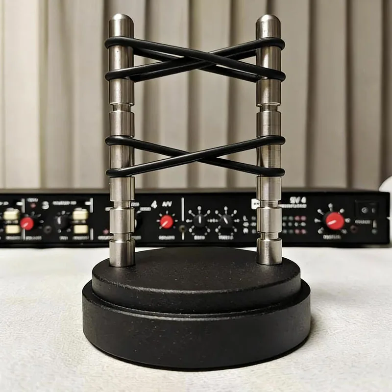Hi-Fi Audio Cable Management Adjustable Rack with Shock-Absorbing Design - for Power/Speaker/Signal/Balanced Cables