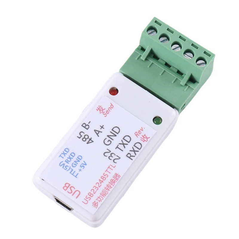 3 In1 USB 232 485 TO RS485 / USB TO RS232 / 232 TO 485 Converter Adapter Ch340 W/LED For WIN7,Linux PLC Access Control