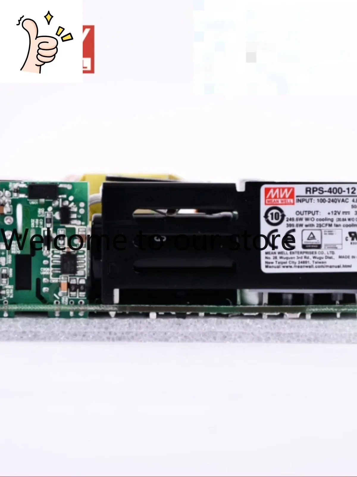 2025 Mingwei Power Supply RPS-400-12/15/18/24/27/36/48V Medical 400W Bare Board Low Altitude Consumption