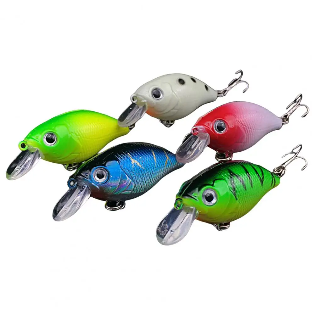 Juego de anzuelos de pesca, cebo de agua dulce y salada, 5 piezas, práctico, diseño de simulación de Mino gordo