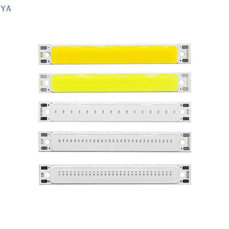 [[L]]Hot sale 3V 3.7V DC 60mm 8mm LED COB Strip 3W Warm Cold White Blue Red COB LED light source for DI[L] Bicycle work lamp