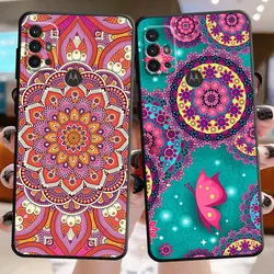 Case for Motorola Moto Edge 20 Lite G Stylus 2022 Edge 20 Pro Edge 30 40 Pro Edge 30 Fusion One Fusion Cover Mandala Flower