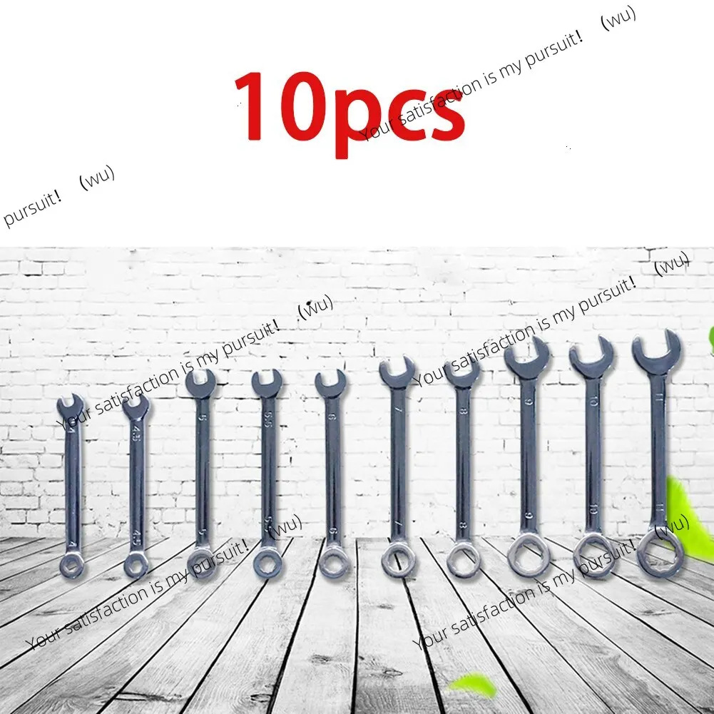 10 Piece Mini Spanner Blue Set Hand Tools Key Ring Spanner Explosion Proof Pocket Metric Spanner