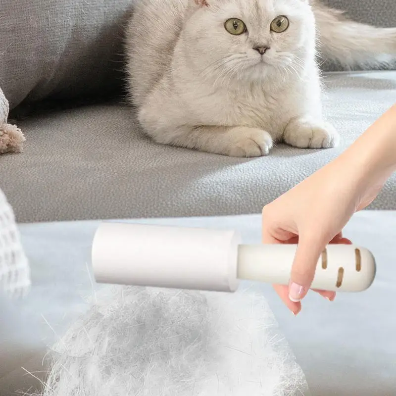 Lint Roller For Clothes Cat Hair Roller With Fun Cat Design Replaceable Wall-Mounted Effectively Removes Cat Hair Pet Hair