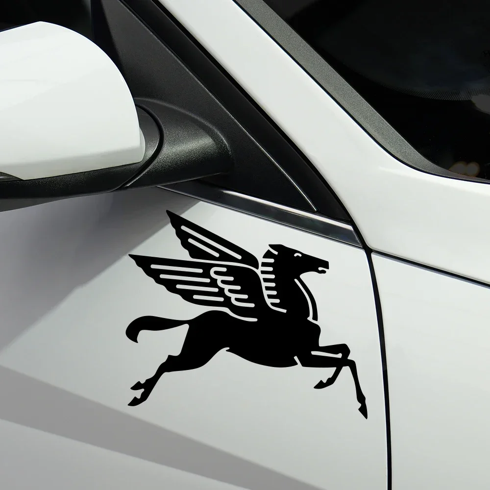2Pcs Flying Steed Car Sticker Waterproof Self-adhesive Vinyl Decals Auto Window Body Side Door Styling Decoration Accessories