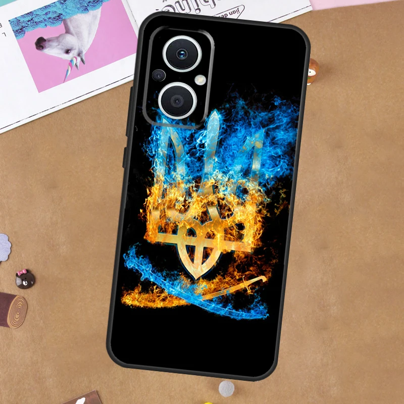 Custodia bandiera Ucraina per OPPO Reno 14 13 12 11 10 Pro 14F 13F 12F 11F 8T 8 Lite OPPO Trova X8 X6 X5 Pro Cover