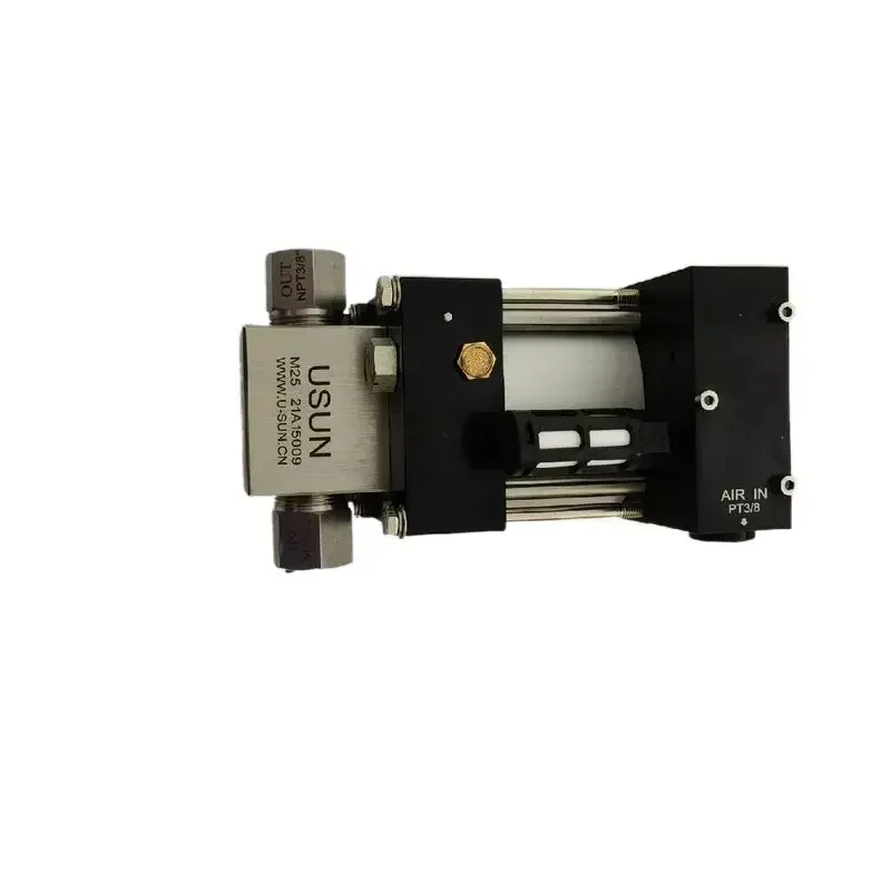 Best quality USUN Model:M10 60-80 Bar Output Portable air driven hydro booster pump for hoses testing