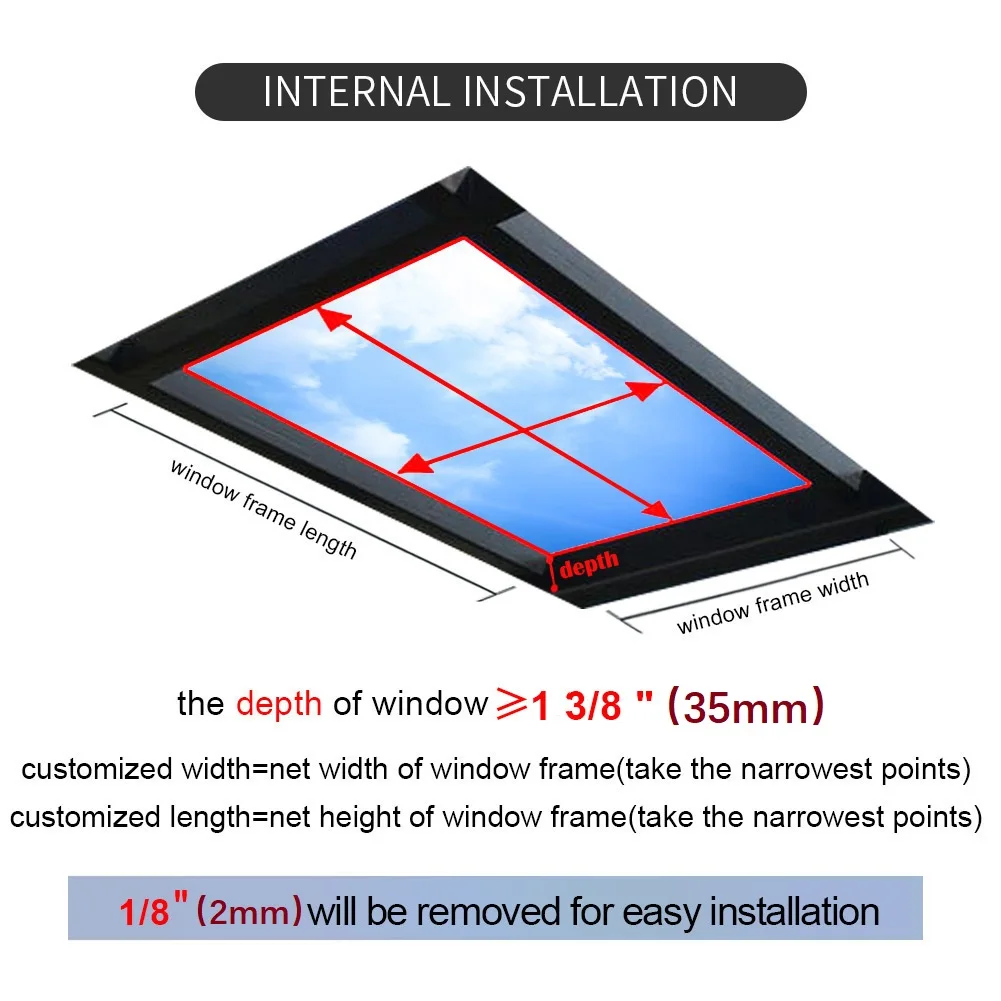 Day Night Cellular Shade for Skylight, Manual Blackout Light Filtering Thermal Insulation Blinds Custom Size