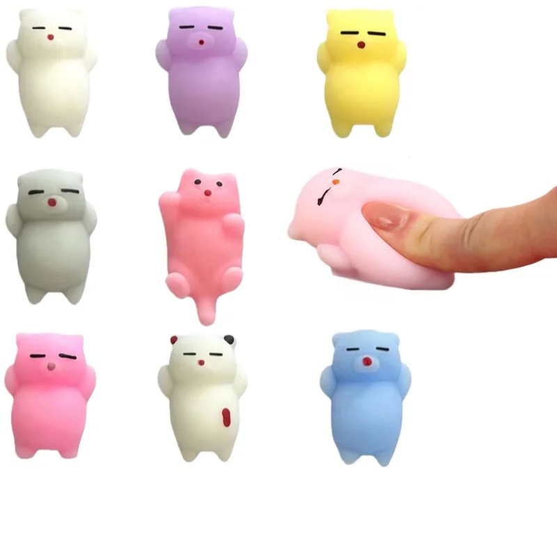 

6Pcs Kitten Squeeze Toys Cute Cat Stress Relief for Adults Kids Anti-Anxiety Fidget Sensory Toy Creative Relaxation Gift