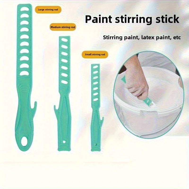 Silicone Manual Paint Stirrer Non-Powered Anti-Slip Latex Acrylic Mixer, Ergonomic Handle, Reusable Washable