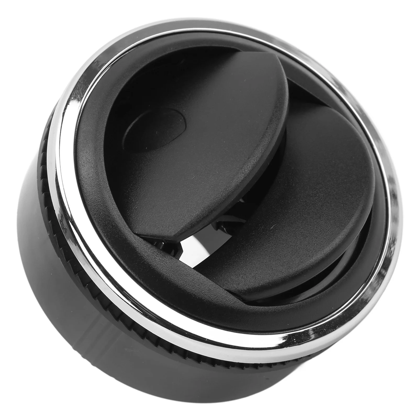 Dashboard Air Outlet Deflector Dash Air Conditioning Deflector Round ABS Electroplating Black Universal for RV Boat Bus Car