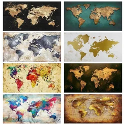 Arte moderna mappa del mondo 5D fai da te kit di pittura diamante pieno pittura murale punto croce soggiorno diamante ricamo decorazioni per la casa