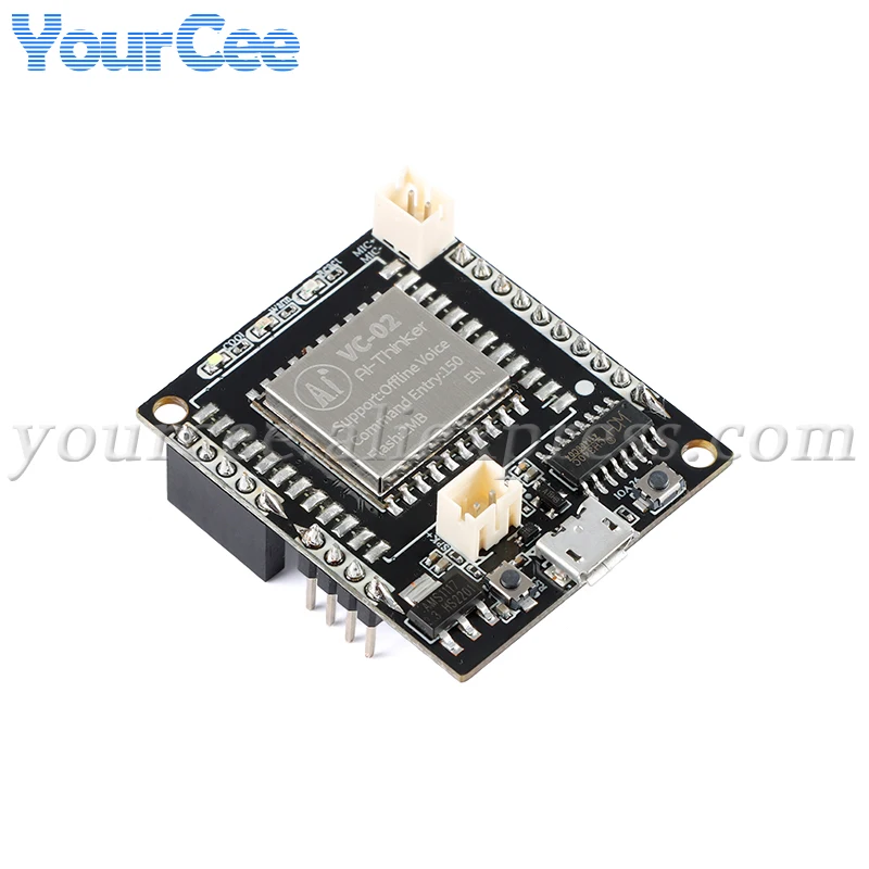 2pcs/1pc VC-02 AI Intelligent Network-free Pure Offline Voice Development Board VC02 2MB Recognition English Voice Sound Control